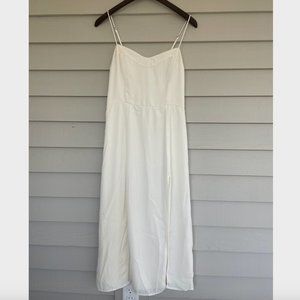 Abercrombie Camille High Slit Midi Dress